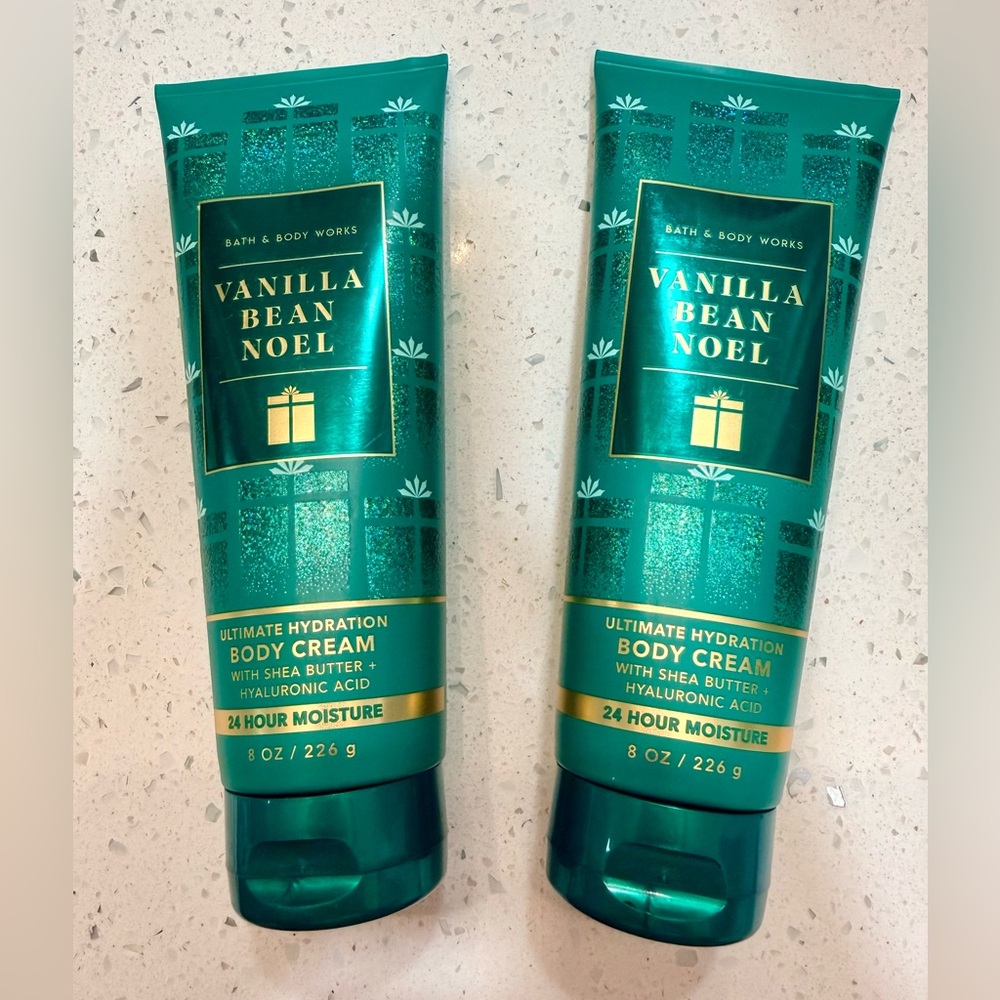Bath & Body Works Vanilla Bean Noel Ultimate Hydration Body Cream set of 2! NEW!